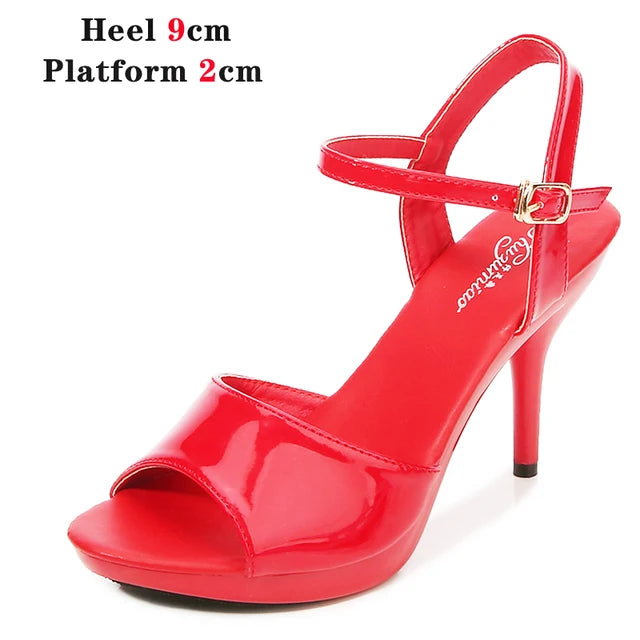 Sandals Shoes Woman High Heels Platform 2021 Sexy Sandals Wedding Shoes Steel Tube Dancing Girl White Stripper Shoes Open Toe
