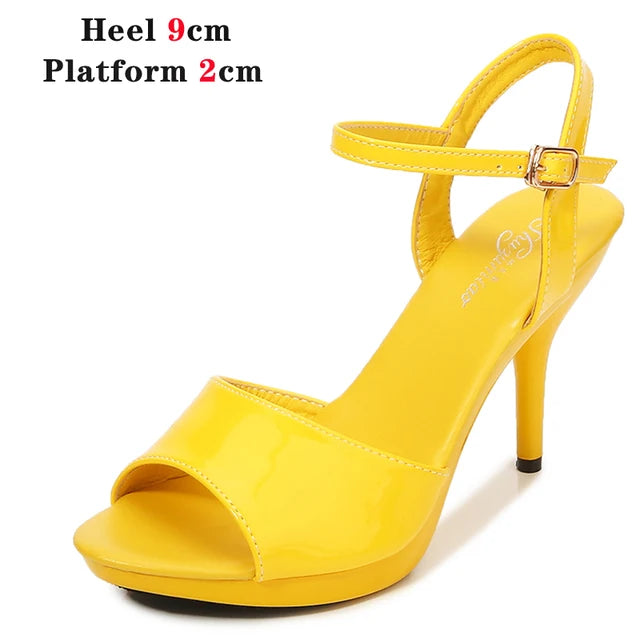 Sandals Shoes Woman High Heels Platform 2021 Sexy Sandals Wedding Shoes Steel Tube Dancing Girl White Stripper Shoes Open Toe