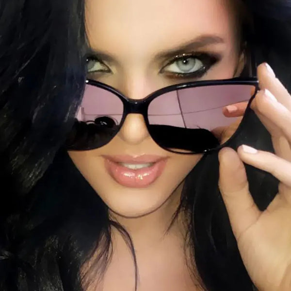 Stylish cat eye sunglasses Woman Color Luxury popular Sunglasses Men Woman Twin Beam Oversized Sun Glasses Oculos De Sol UV400 Wofashion.xyz