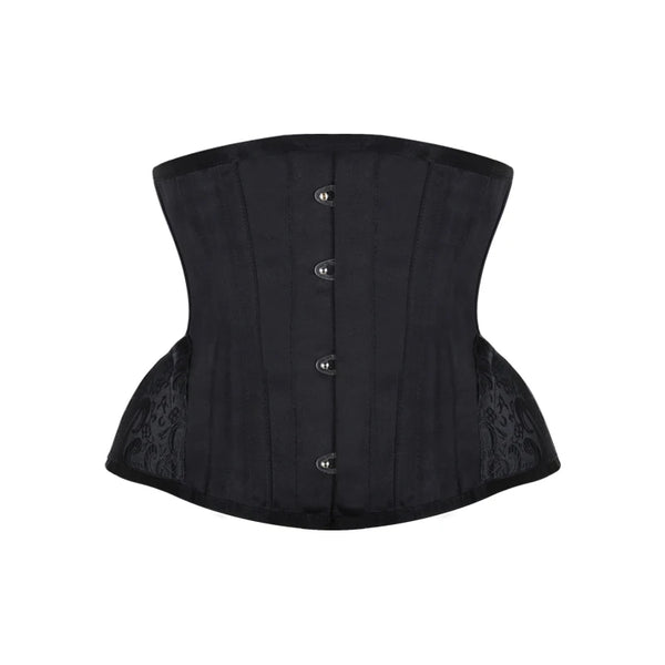 BurVogue Steampunk Lace Up Corset Slimming Body Shaper Women Gothic Embroidery Waist Trainer Short Underbust Waist Cincher Wofashion.xyz