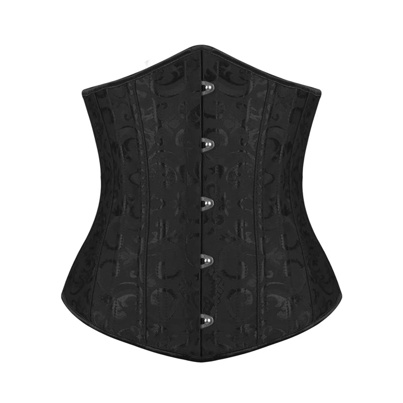 BurVogue 24 Steel Bones Faja Waist Trainer Slimming Underwear Sheath Flat Belly Corset Shapewear Woman Tummy Control Body Shaper Wofashion.xyz