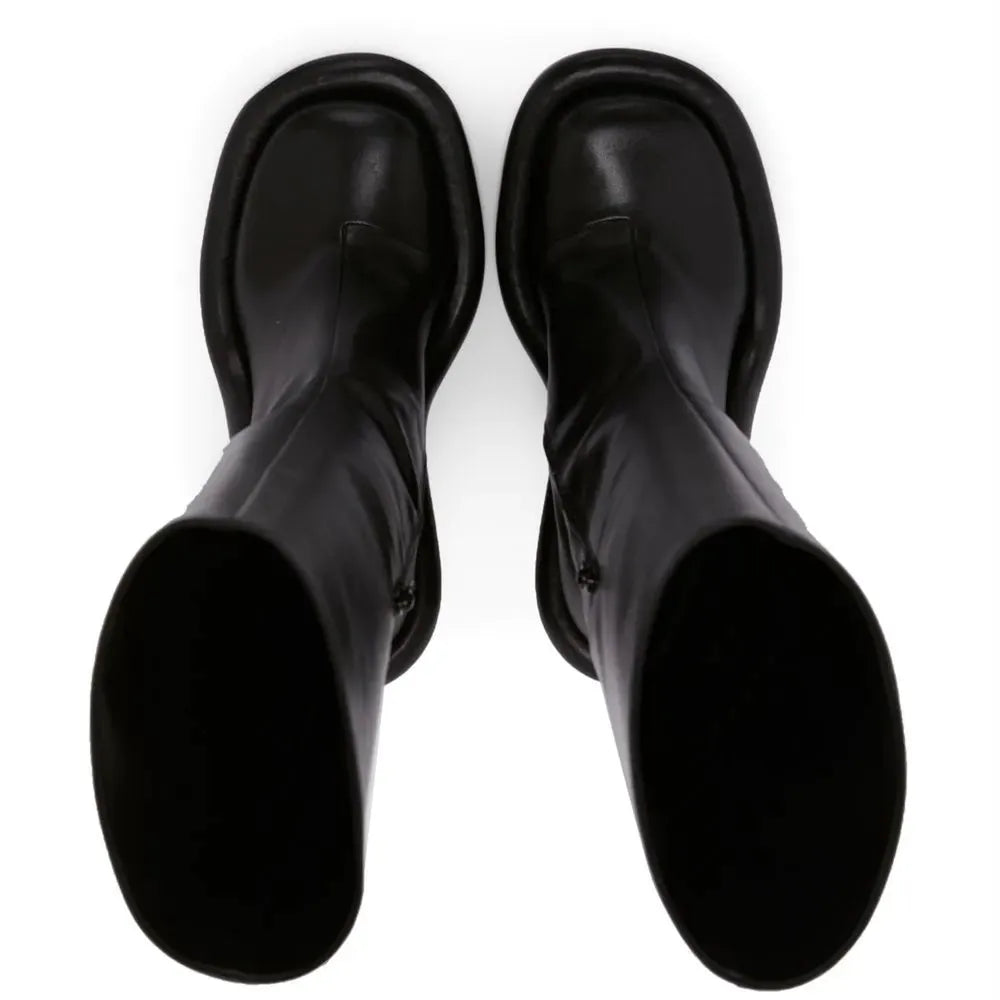 European and American Trend Retro Denim Slim High Heels Round Toe Short Boots for Women Sexy Side Zipper Fashion Banquet Shoes