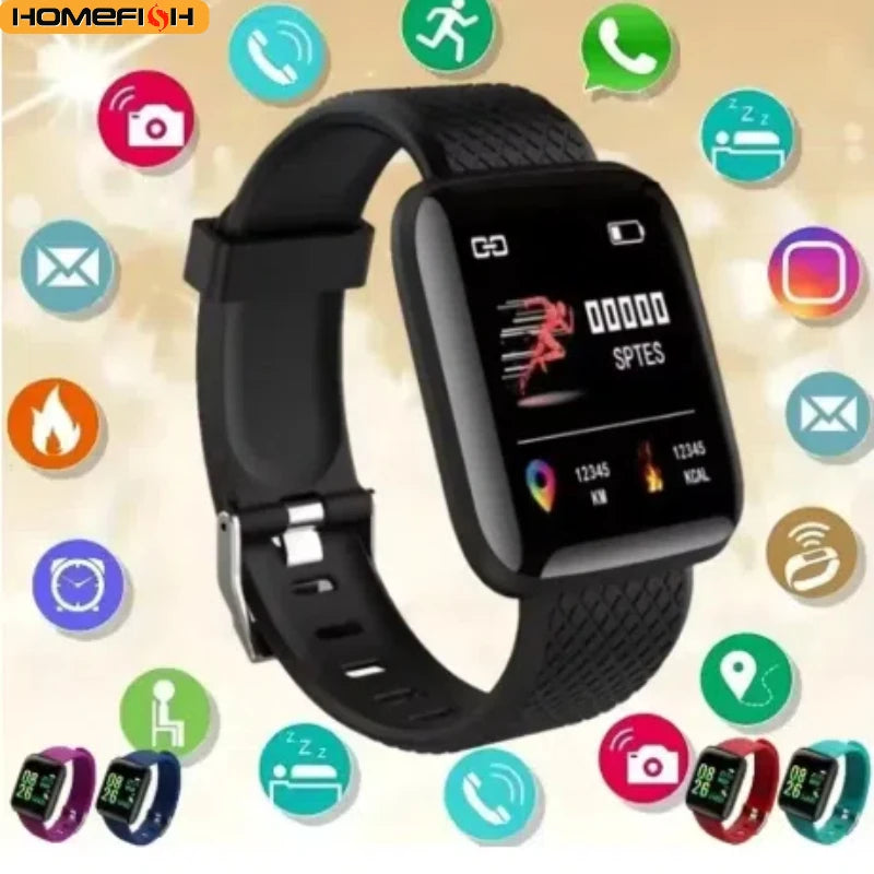 Multifunction Smart Watch For Men Women Kids Message Remind Music Control Sport Step Calories D13 Smartwatch Alarm Clock 116Plus Wofashion.xyz
