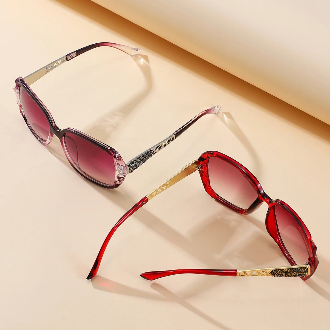 New Ladies' Sunglasses with High Sense and Diamond-encrusted Sunglasses Protect against Ultraviolet Rays in Summer.