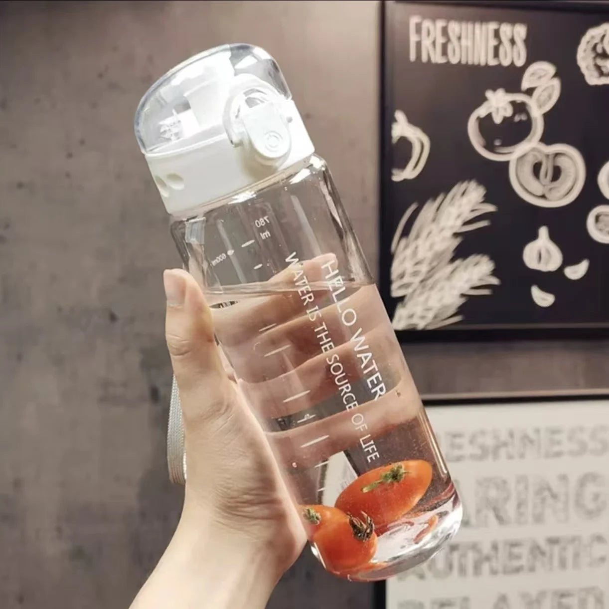 Portable and convenient water bottle for outdoor activities, suitable for women during summer sports