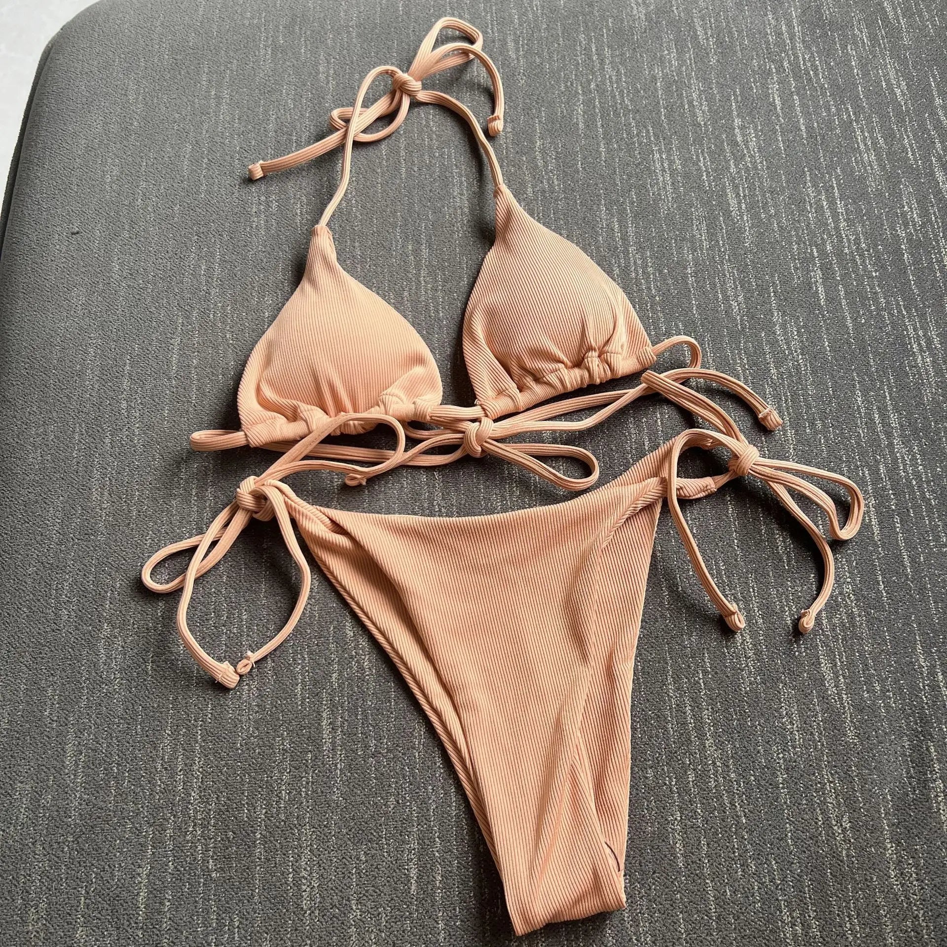 New Sexy Three-point Small Pit Split Swimsuit Bikini