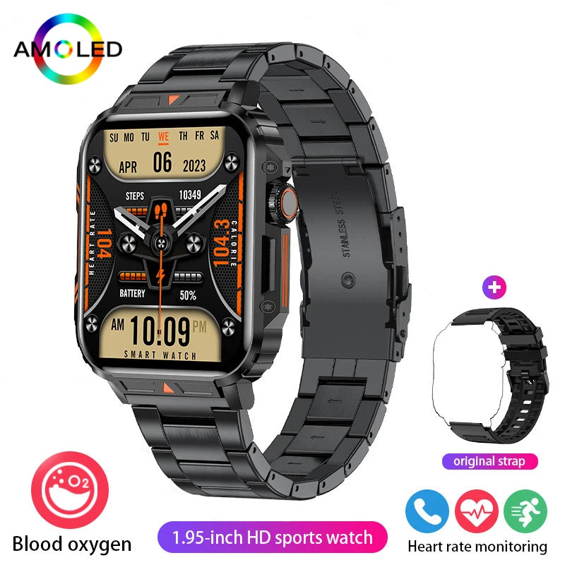 2024 Smartwatch 1.95 Inch Screen Health Monitoring Watches IP68 Waterproof Sport Fitness Smart Watch For Men Women Reloj Hombre