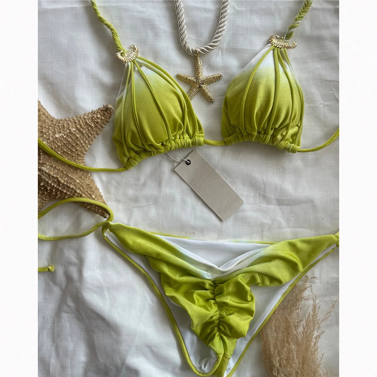 2025 New Bikini Sexy Tie Dye Split swimwear for woman Swimwear Women Wofashion.xyz