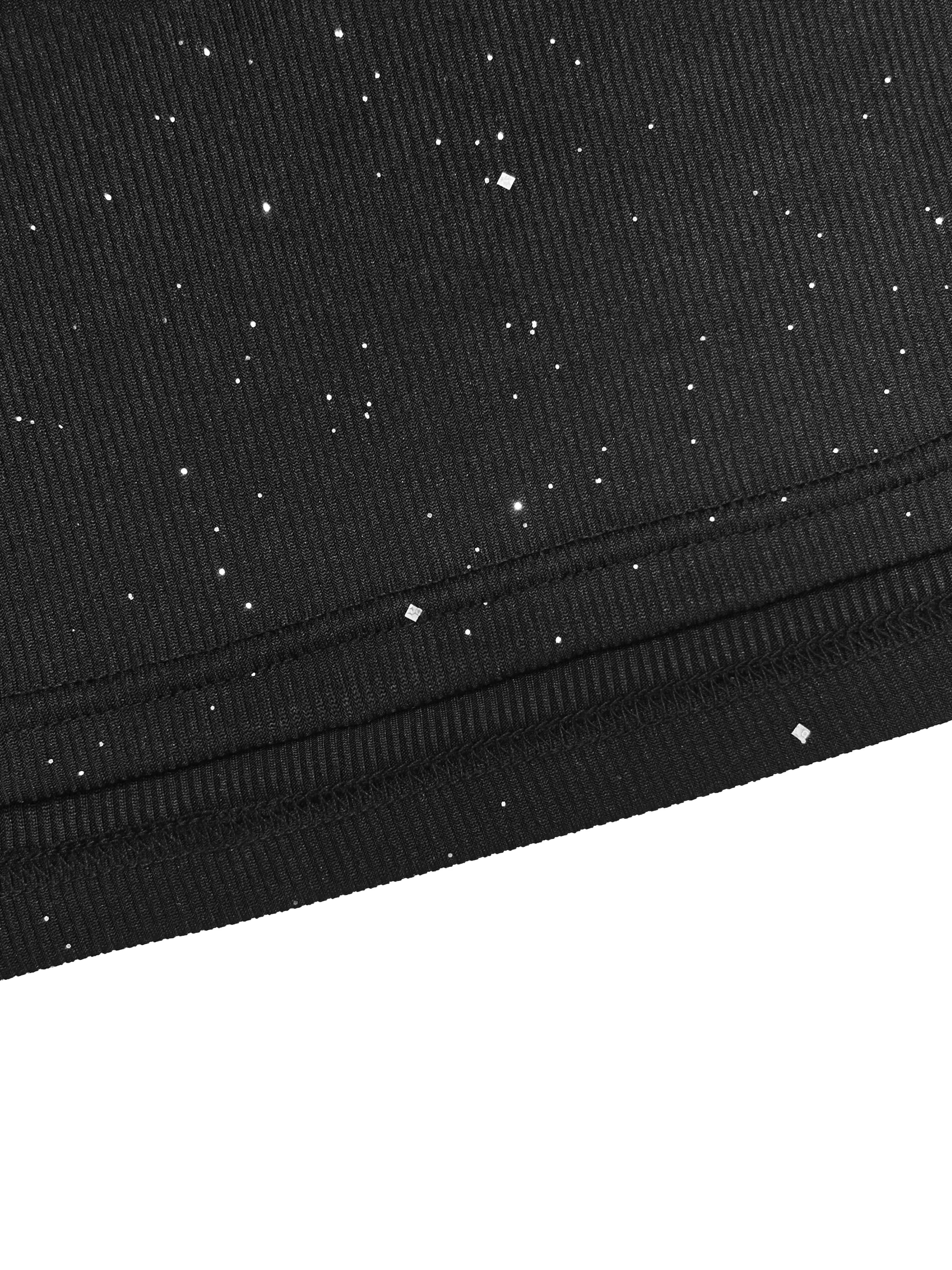 Sexy Women's Stand Collar Cape Mini Dress Sequins Sparkling Club Party Night Out Fitted Bodycon Elegant Autumn Winter