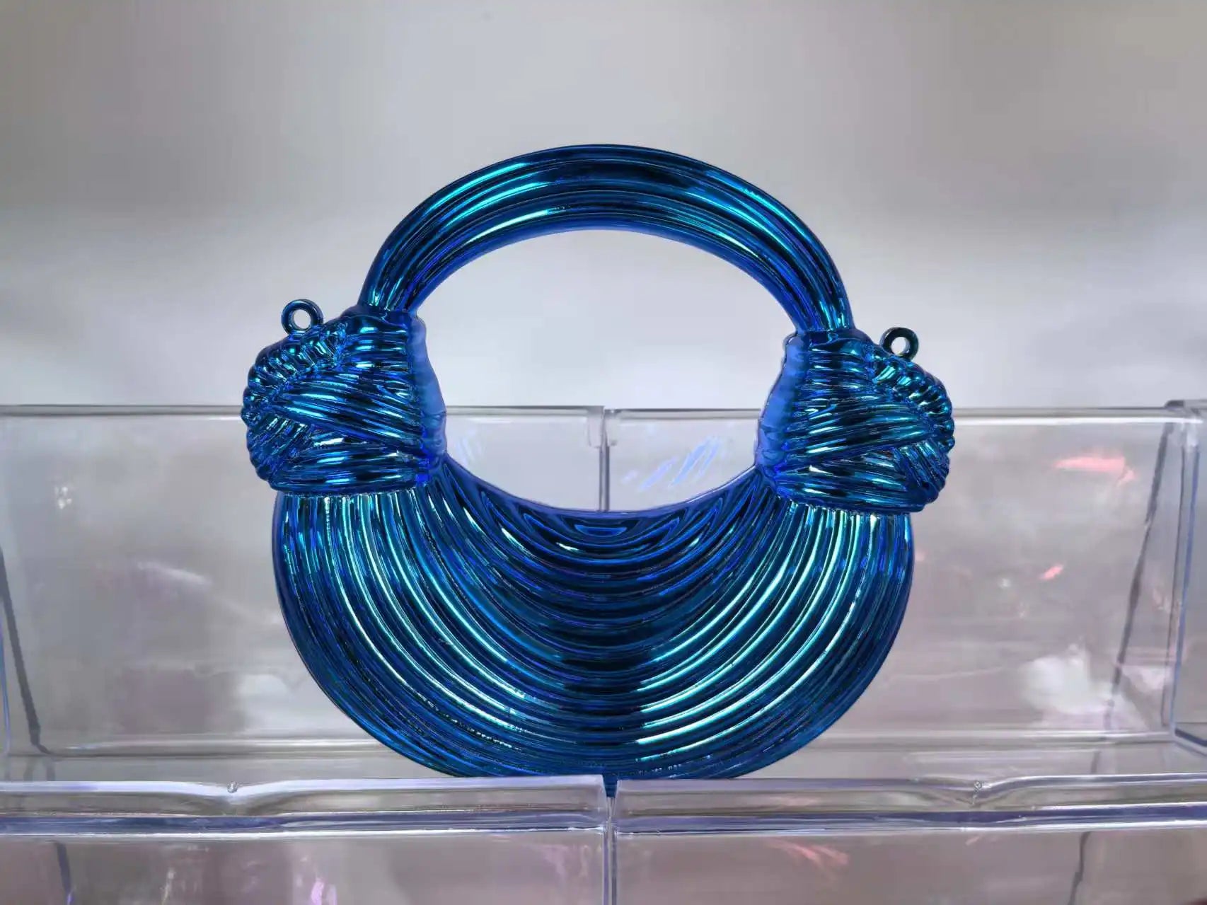 Mini Golden Evening Bag Purses and Handbags Luxury Designer Shoulder Bags Knot Noodle Party Wedding Acrylic Shiny Clutch Purse