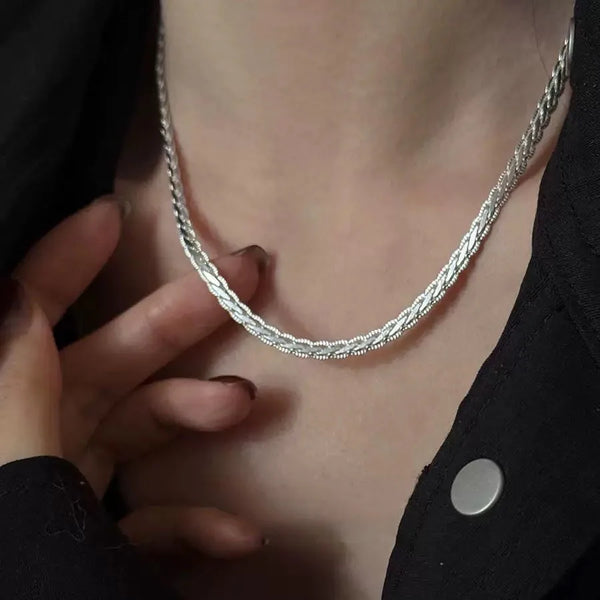 S925 Sterling Silver Necklace For Women Fashion Minimalist Pendant Necklaces Charm Shinning Classical Necklace Birthday Gift Wofashion.xyz