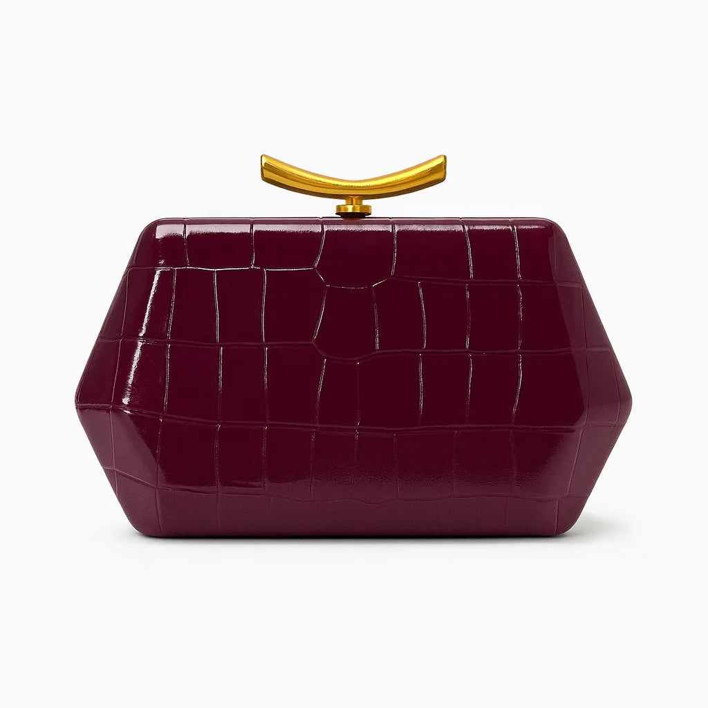 Luxury Design Top-Handle Bag For Women Evening Handbag Long Purse Crocodile Pattern Crossbody Shoulder Bags Fashionable Outfits Wofashion.xyz