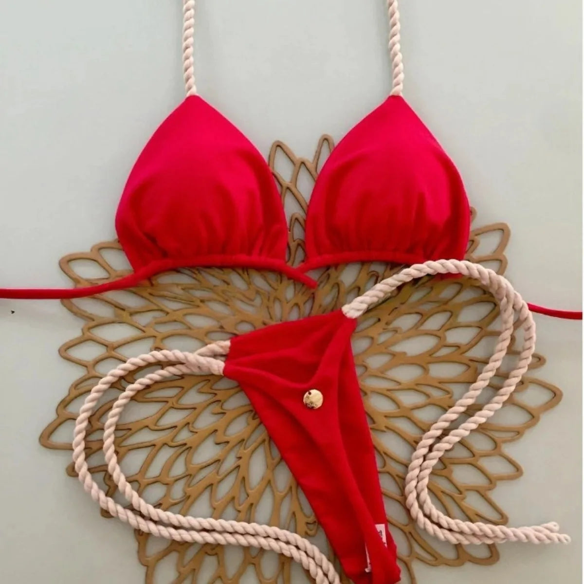 Split Women Sexy Bikini Seaside Holiday Gathering Swimwear