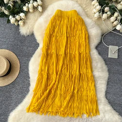 Women's Knitted Midi Dr Pure Color Long Sve Slim Fit High Waist V-Ne Korean Sle Faionable Autumn Winter Dr