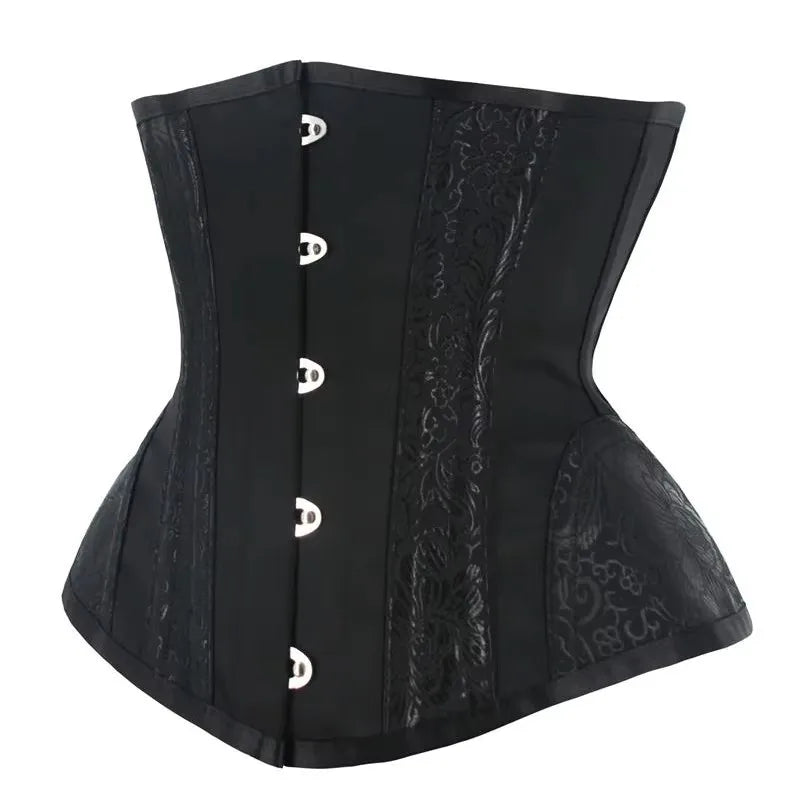 Burvogue Burvogue Women's Tummy Control Waist Trainer 12 Steel Bones Corset Slimming Body Shapewear Cincher for Shaping And Supp