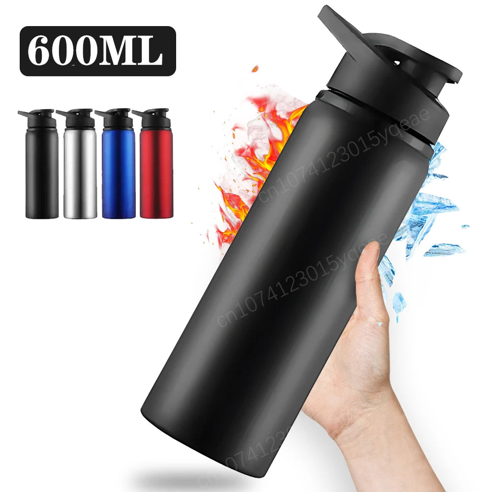 Metal Portable Water Bottle Leakproof Reusable Outdoor Sports Cup for Cycling Hiking Gym Halloween Gift Christmas Gift Travel Wofashion.xyz