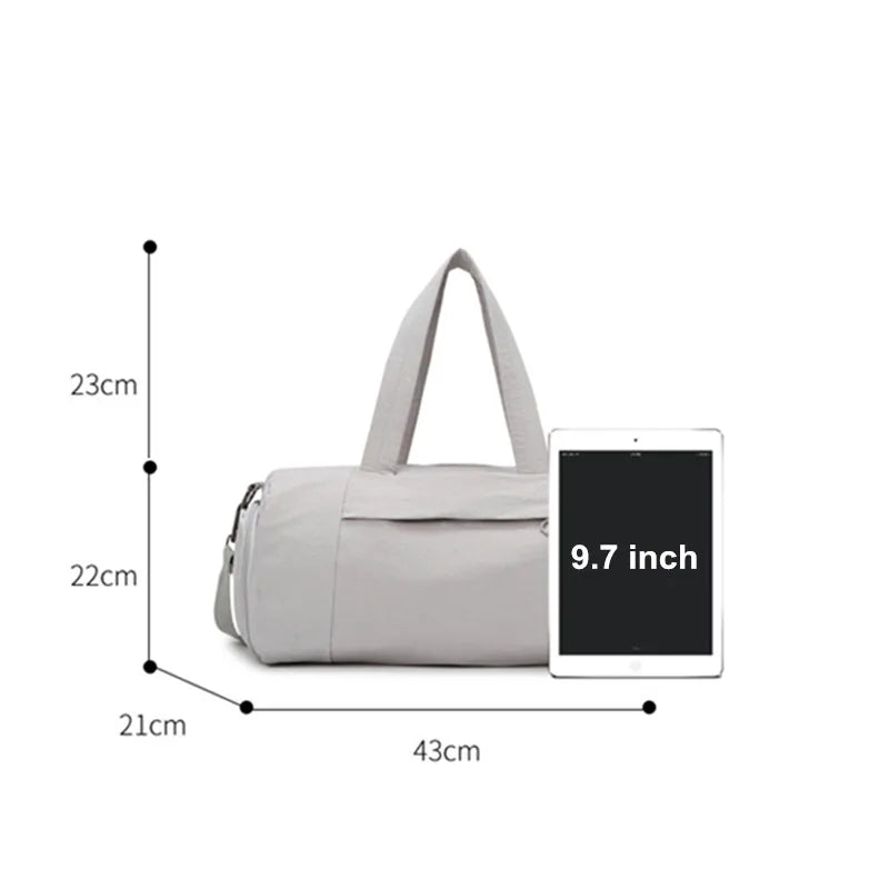 Female Gym Bag For Travel Big Traning Luggage Shoulder Bolsas Shoe Compartment Weekend Swimming Fitness Handbag Women's Sports