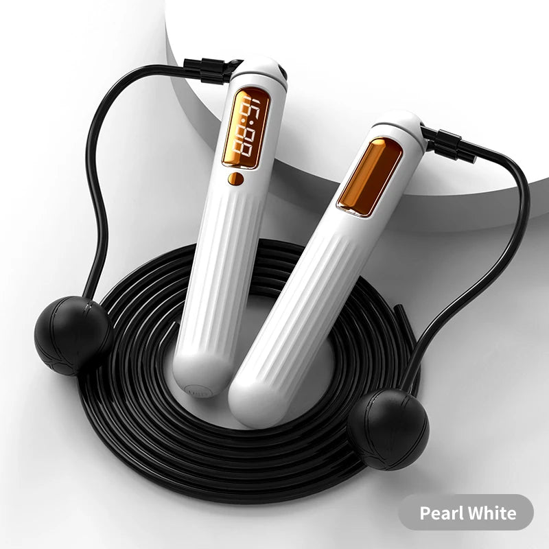 Jump Rope With Counter Adjustable Skipping Calorie Smart For Fitness Exercise And Weight Lose Counting Steel Traini Home Sport