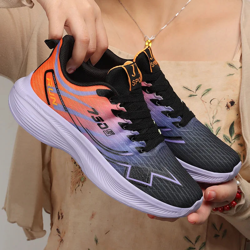 Sports shoes for women in spring new breathable and comfortable mesh fashionable casual shoes for couples marathon running shoes