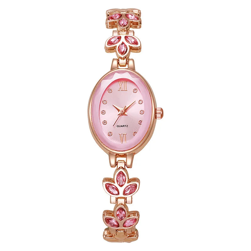 Simple Elegant Small Women Watches Luxury Wrist Watches for Women Fashion Oval Classic Watch Ladies Quartz Watches for Girls