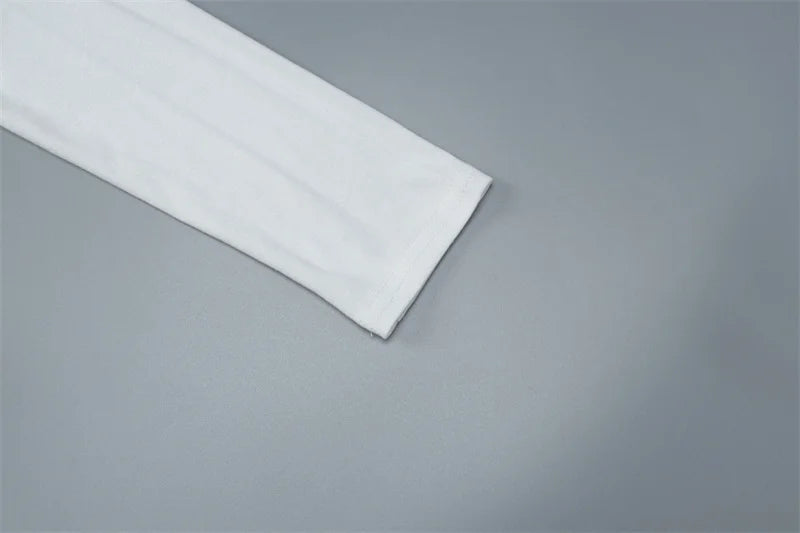 Mozision Square Collar Long Sleeve Sexy Maxi Dress For Women Autumn Winter White Single-breasted High Waist Bodycon Club Dresses