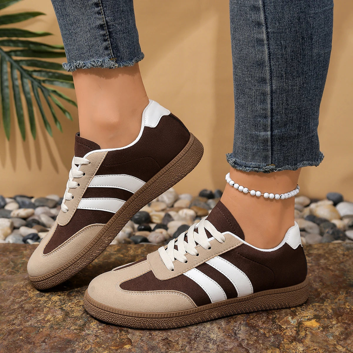 Shoes Woman 2025 Trend Casual Sneakers Comfortable Lace Up Flats Tennis Shoe Breathable Walking Jogging Shoe Zapatillas De Mujer Wofashion.xyz