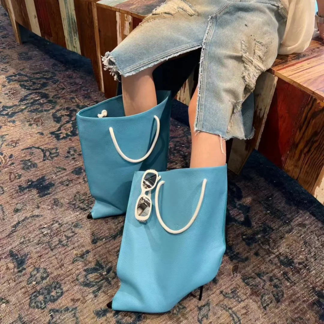 2025 Autumn/Winter New European LuxuryBanquet Show FashionWide Cuff Short Boots, HighQuality Women's Dress Shoes Elegantand Sexy