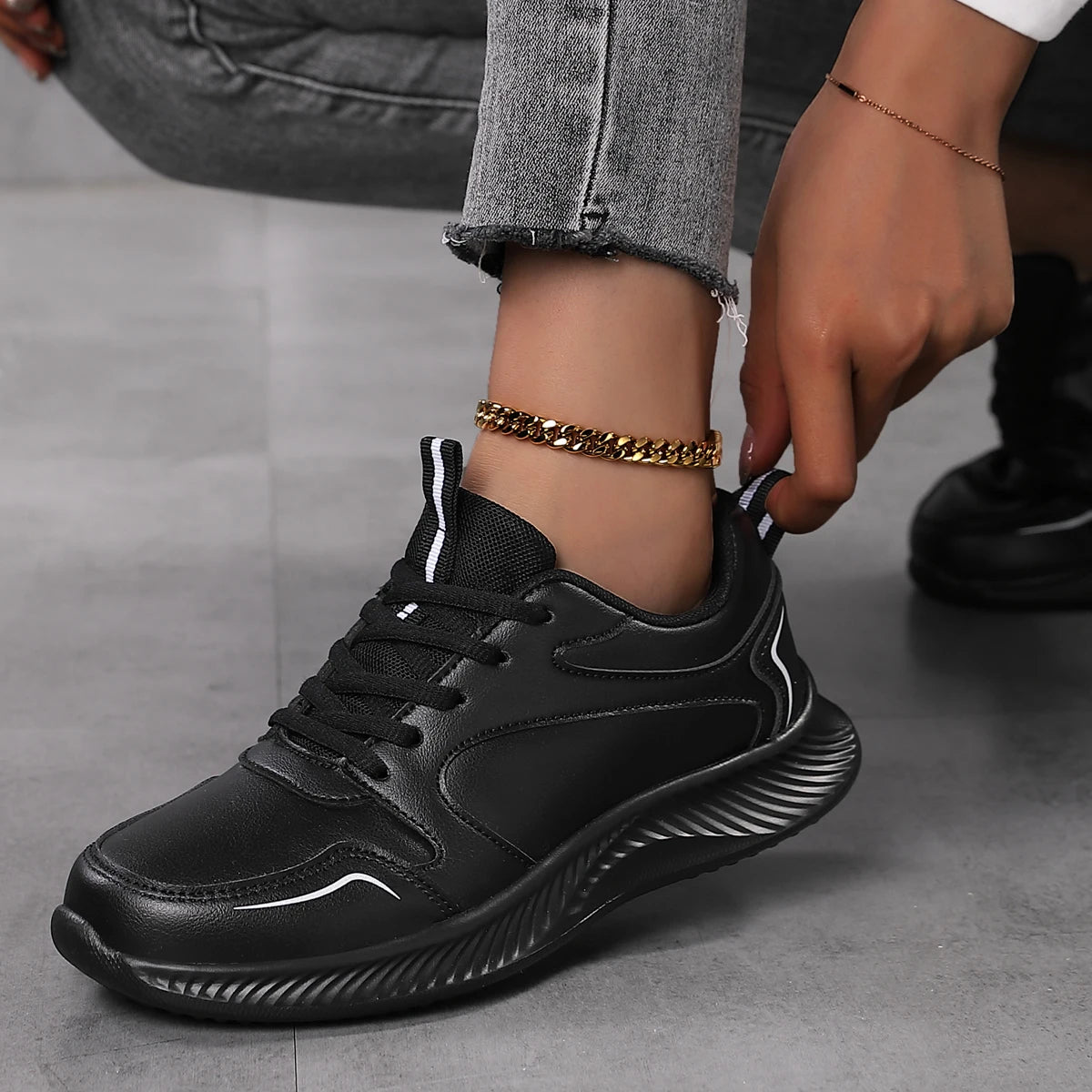 Woman Tennis Sneakers Fashion New Comfort Sports Board Shoes Casual Shoes Female Spring Summer Ladies Female Women Shoe PU