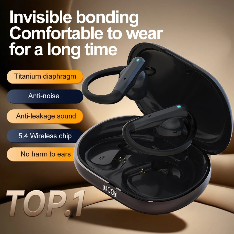 Latest Headphone Tws Dual Mic Enc Ows Hands Free Ireless Open Ear Noise Reduction Running Sports Earbuds  wireless earphones