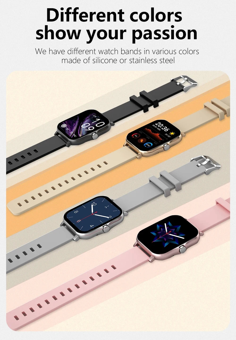 2025 Smart Watch 2.01‘’ Full Touch Amoled BT Call Sport Waterproof Watches Heart Rate Blood Pressure SmartWatch for Men Women