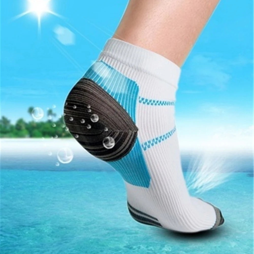 Comfort Foot Anti Fatigue Women Compression Socks Elastic Sleeve Swelling Relief Ankle Support For Sports Travel Work Gift