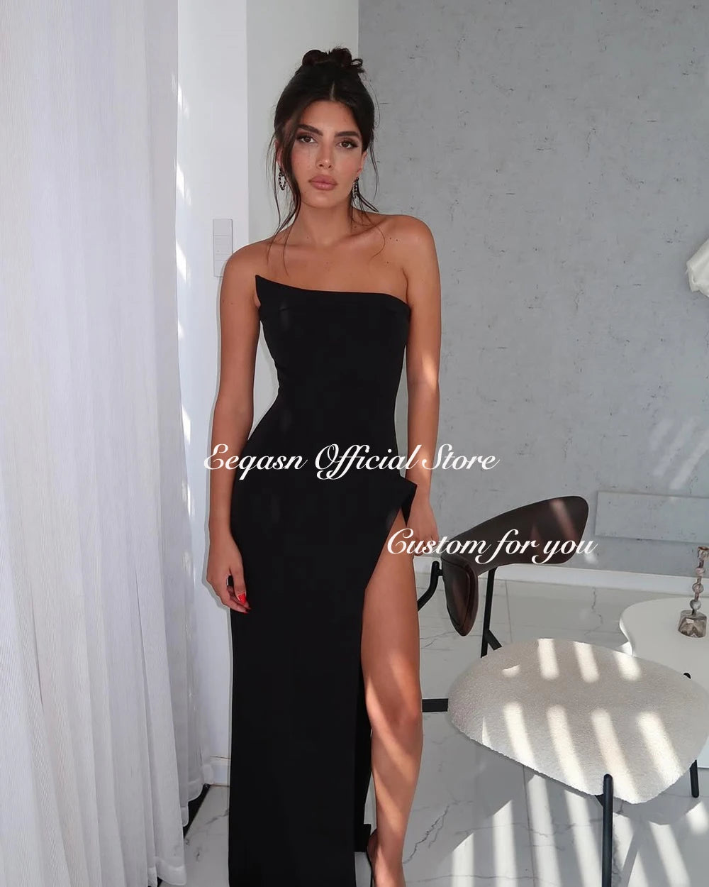 Customized Women's Evening Party Dresses Special Occasion Dress Leg Split Prom Gown Luxury Mermaid New فساتين سهرة 2025