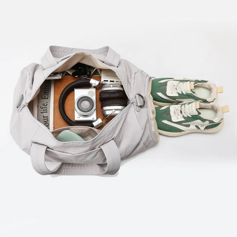 Female Gym Bag For Travel Big Traning Luggage Shoulder Bolsas Shoe Compartment Weekend Swimming Fitness Handbag Women's Sports