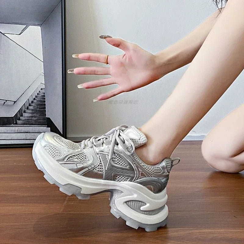 Athletic Woman Footwear 2025 New Sneakers Sports Designer Luxury Vulcanized Shoe Trends On Sale Mesh Breathable Shoes for Women Wofashion.xyz