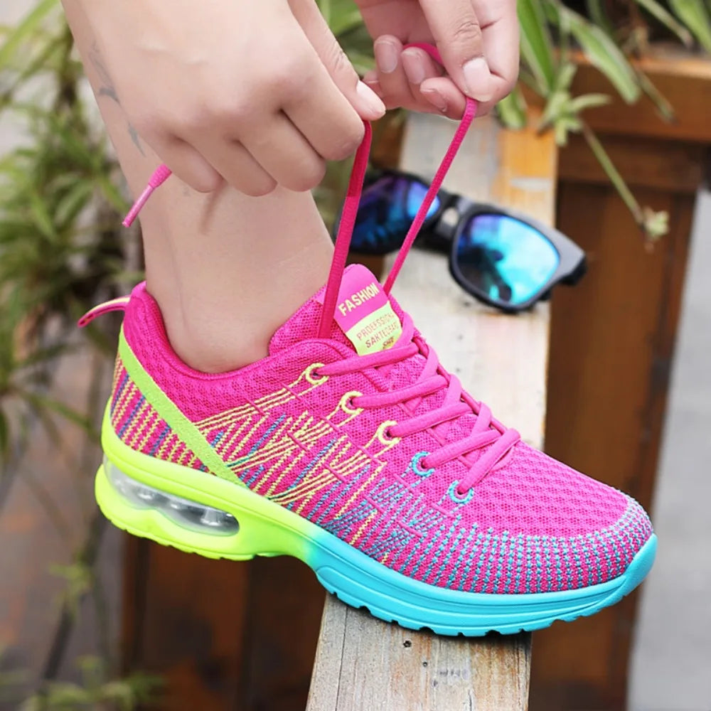 Women Sports Shoes Outdoor High Quality Running Shoes Breathable Athletics Casual Sneaker Ladies Non-slip Sport Walking Shoes Wofashion.xyz