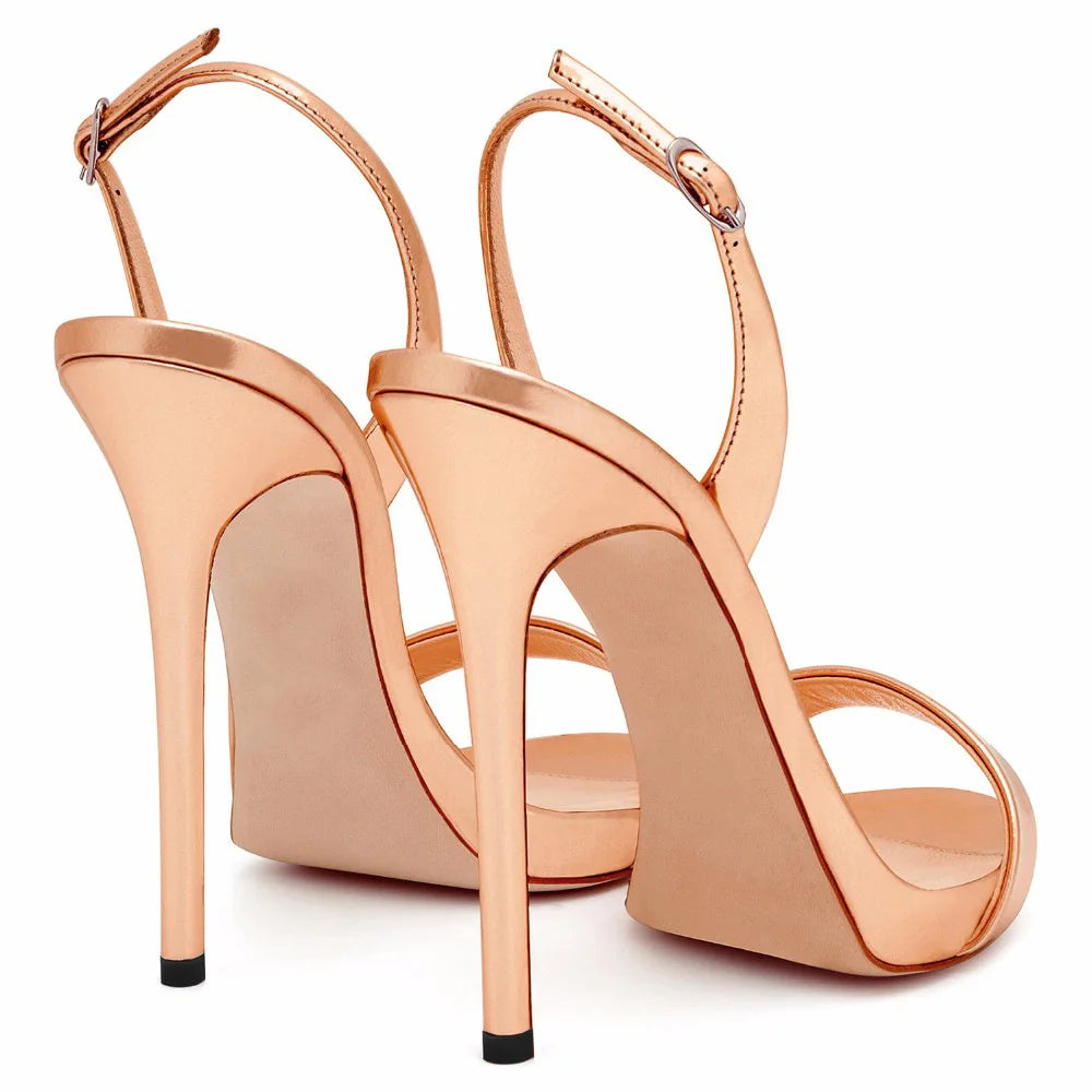 European and American Fashion Cross Tie Sandals, Women's Sexy One Line Strap Slim High Heels, Runway Shoes, Banquet Sandals