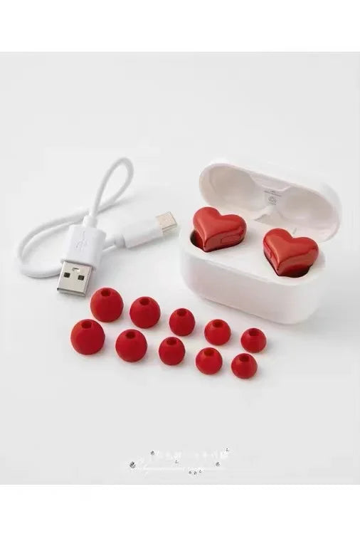 Bluetooth 5.3 Wireless Headphones Heart Shaped Earphones Woman HiFi Music Heart Earbuds Headset Fashion High Quality Girl Gifts