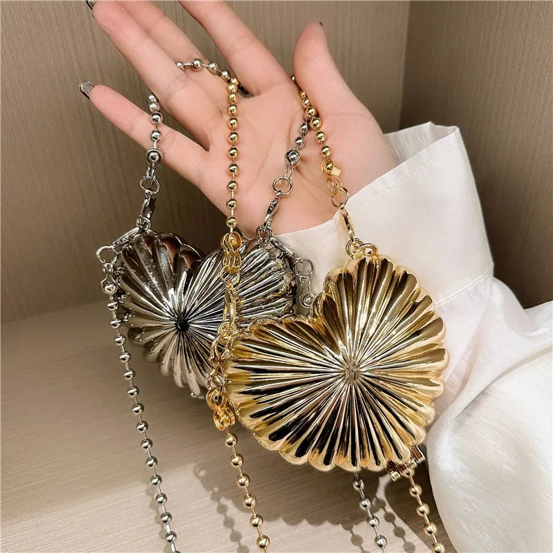 2025 Mini Women Acrylic Evening Bag Designer Luxury Gold Silver Handbags Purse for Wedding Party Chain Crossbody Shoulder Bag