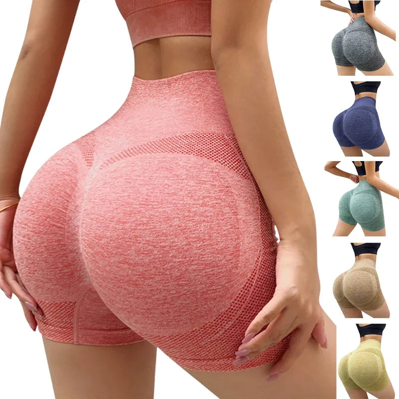Womens Yoga Shorts High Waist Push Up Workout Shorts Fitness Yoga Lift Butt Fitness Lady Yoga Gym Running Short Pants Sportswear Wofashion.xyz