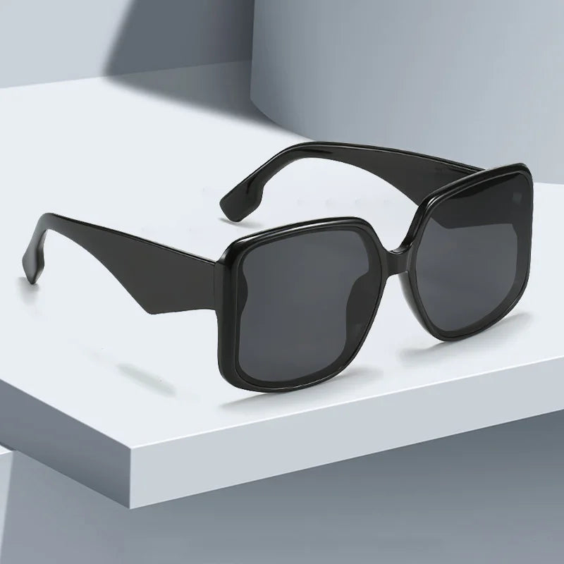 2025 New In Sunglasses for Women Unique Double Frame Design Sunglasses with Oversized Frame and Gradient Lenses UV400