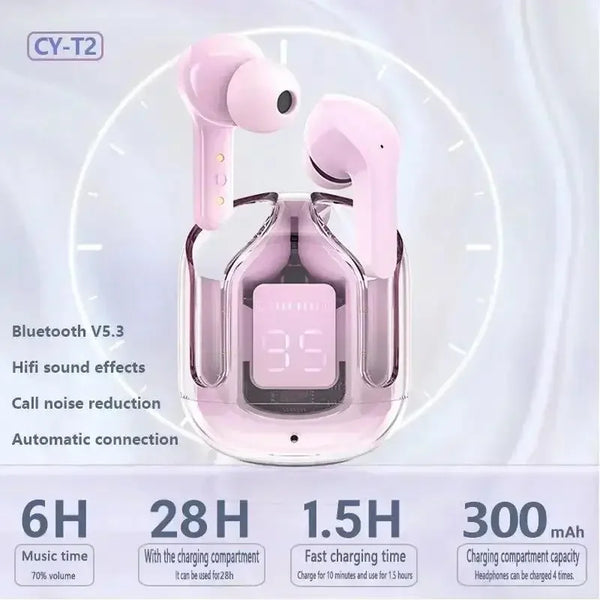 AIR31 TWS Headphones 5.3 Wireless Earphones Bluetooth Headset Noise Cancelling HD HiFi Stereo Earbuds For Huawei Xiaomi iPhone Wofashion.xyz