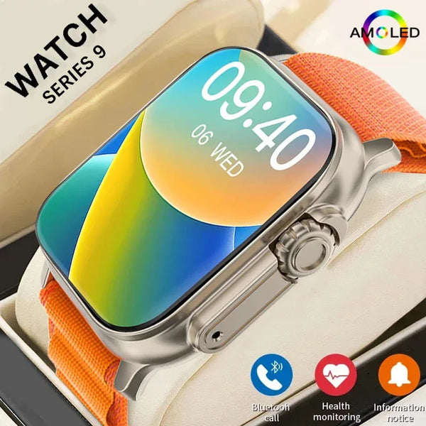 New Smart Watch 9 Ultra Gen 2 Watch Ultra IWO Watch Ultra NFC Smartwatch Series 9 Bluetooth Call 2.2 Inch Wireless Fitness Watch Wofashion.xyz