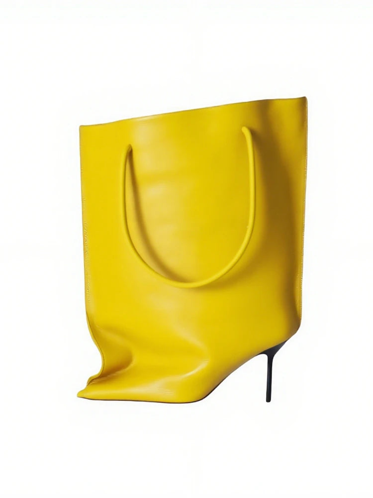 2025 Autumn/Winter New European LuxuryBanquet Show FashionWide Cuff Short Boots, HighQuality Women's Dress Shoes Elegantand Sexy