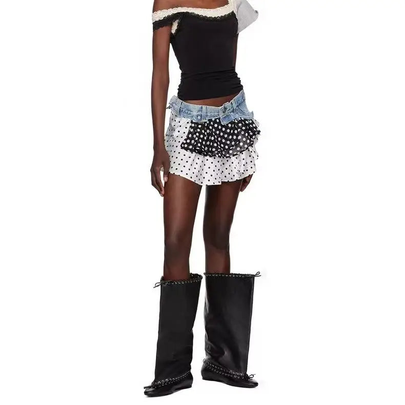 2025 Early Autumn New European and American Fashion Show Niche Fashion Slimming Wide Tube Height Increasing Pleated Pile Boots