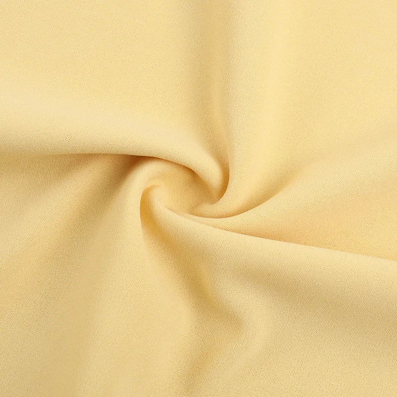 NIDANSSI Yellow Strapless Backless Evening Party Dress Women Pleated Bodycon Elegant Sexy Dress Midi Long Summer Dress Vestidos