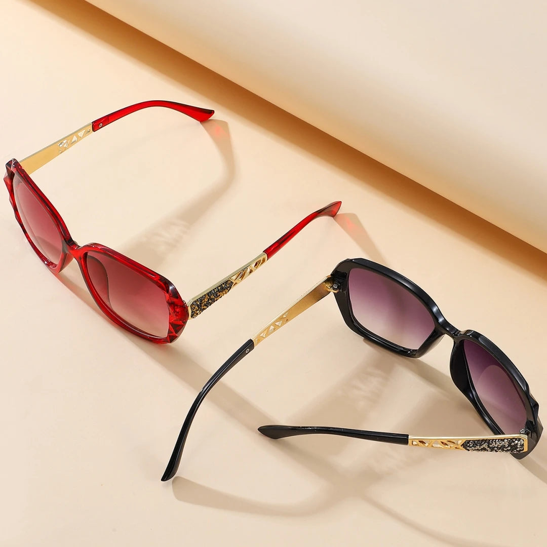 New Ladies' Sunglasses with High Sense and Diamond-encrusted Sunglasses Protect against Ultraviolet Rays in Summer.