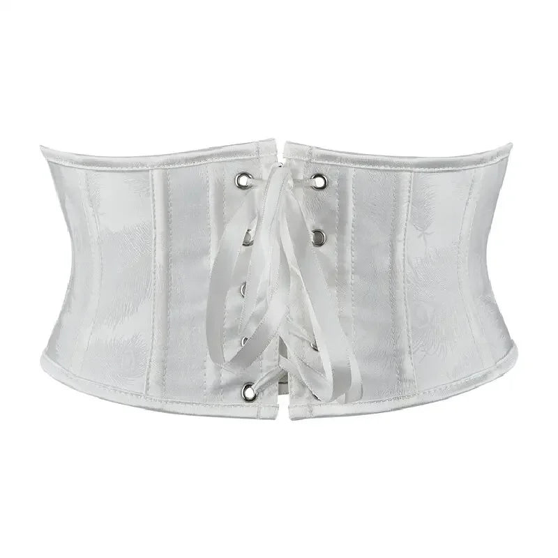 18cm Short Waist Trainer Corset Belt Underbust Top Vintage Lace Up Bustiers Lingerie Sexy Women Slimm Waist Girdle Shaper Tops