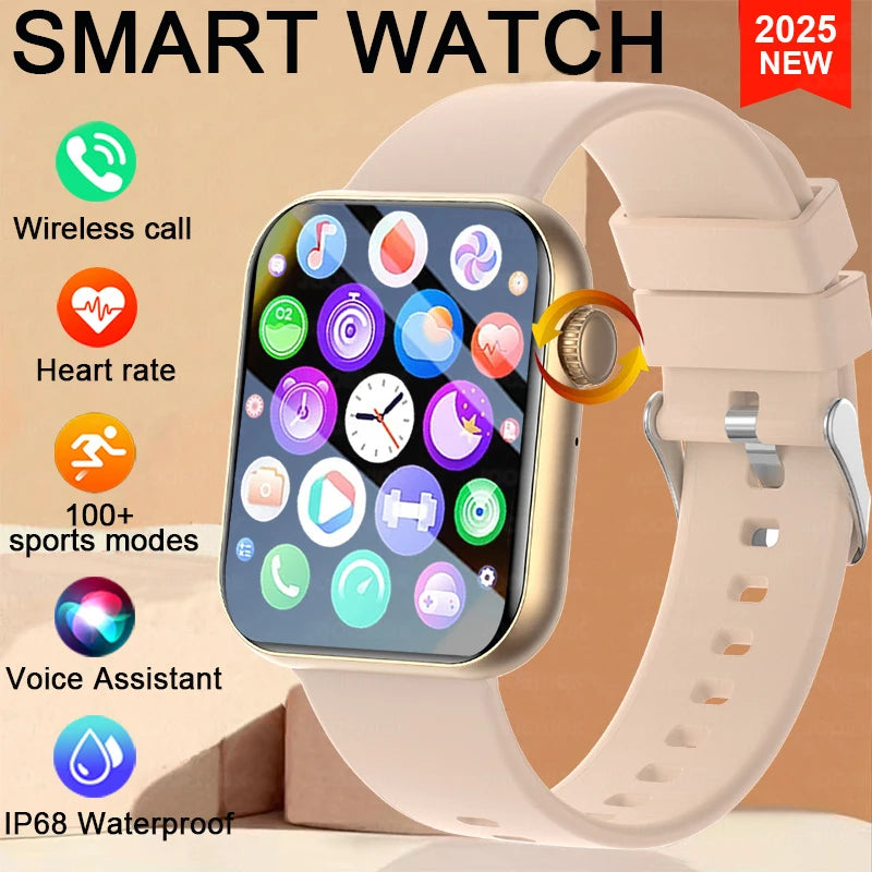 2025 New Smart Watch Full Touch Screen Bluetooth Call AI Voice Heart Rate Waterproof Watches Sports Bracelet Smartwatch Women Wofashion.xyz
