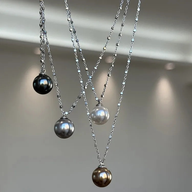 Pearl Necklace for Women 2025 New Style Simple Temperament Collarbone Chain Niche High-end Feeling Wofashion.xyz