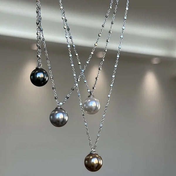 Pearl Necklace for Women 2025 New Style Simple Temperament Collarbone Chain Niche High-end Feeling Wofashion.xyz